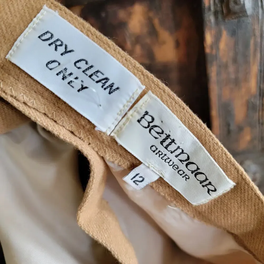 Bettmaar Vintage Ranch Horse Applique Wool Skirt Sz 12 - Picture 4 of 8